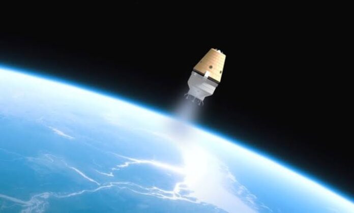 ISRO Gaganyaan space capsule launching into space